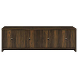 Laughlin 4-door Engineered Wood 78-inch TV Stand Dark Pine | Brown | Dark Pine | 724123
