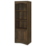 Laughlin 4-shelf Engineered Wood Media Tower Dark Pine | Brown | Dark Pine | 724124
