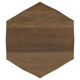 Zalika Hexagonal Solid Mango Wood End Table Natural | Brown | Natural | 724187