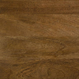 Zalika Hexagonal Solid Mango Wood End Table Natural | Brown | Natural | 724187