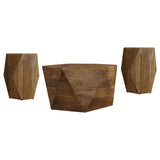 Zalika 3-piece Solid Wood Coffee and End Table Set Natural | Brown | Natural | 724188-S3