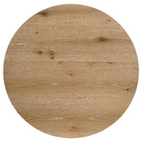 Kessler Round Sculptural Wood Coffee Table Light Oak | Beige | Light Oak | 735988