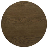 Kessler Round Sculptural Wood End Table Brown | Brown | 735997