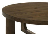 Kessler Round Sculptural Wood End Table Brown | Brown | 735997