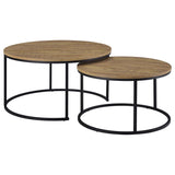 Lainey 2-piece Round Nesting Coffee Table Mango | Brown | Mango | 736030
