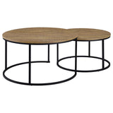 Lainey 2-piece Round Nesting Coffee Table Mango | Brown | Mango | 736030