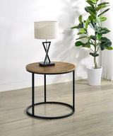 Lainey Round Occasional Side End Table Mango | Black | Mango | 736037