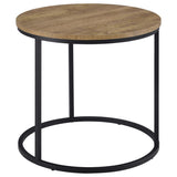 Lainey Round Occasional Side End Table Mango | Black | Mango | 736037