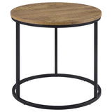 Lainey Round Occasional Side End Table Mango | Black | Mango | 736037