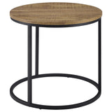 Lainey Round Occasional Side End Table Mango | Black | Mango | 736037