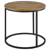 Lainey Round Occasional Side End Table Mango | Black | Mango | 736037