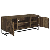 Myles 2-door Engineered Wood 60-inch TV Stand Rustic Oak | Brown | Rustic Oak | 736052