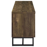 Myles 2-door Engineered Wood 60-inch TV Stand Rustic Oak | Brown | Rustic Oak | 736052