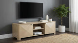 Marcelo 71-inch TV Stand Media Console Light Elm | Yellow | Light Elm | 736053