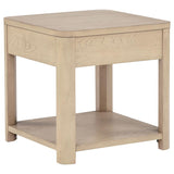 Marcelo Wood End Table with Drawer and Shelf Light Elm | Beige | Light Elm | 736057