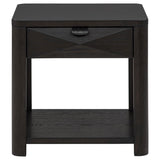 Marcelo Wood End Table with Drawer and Shelf Coffee | Brown | Coffee | 736067