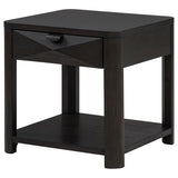 Marcelo Wood End Table with Drawer and Shelf Coffee | Brown | Coffee | 736067
