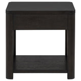 Marcelo Wood End Table with Drawer and Shelf Coffee | Brown | Coffee | 736067
