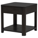 Marcelo Wood End Table with Drawer and Shelf Coffee | Brown | Coffee | 736067