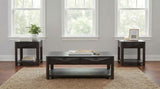 Marcelo Wood End Table with Drawer and Shelf Coffee | Brown | Coffee | 736067