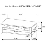 Marcelo 2-piece Coffee Table Set with Storage Coffee | 736068-S2
