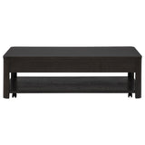 Marcelo Wood Coffee Table with 2 Drawers and Shelf Coffee | Full | Brown | Coffee | 736068
