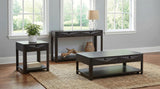 Marcelo Wood Coffee Table with 2 Drawers and Shelf Coffee | Full | Brown | Coffee | 736068