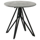 Hadi 2-piece Round SmartTop Coffee and End Table Set Cement | King | Grey | Cement | 736178-S2