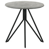 Hadi 3-piece Round SmartTop Coffee and End Table Set Cement | Grey | Cement | 736178-S3