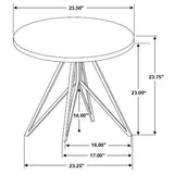 Hadi 3-piece Round SmartTop Coffee and End Table Set Cement | Grey | Cement | 736178-S3