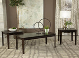 Amaro 3-piece Coffee and End Table Set Dark Brown | King | Brown | Dark Brown | 736184