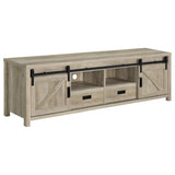 Madra 2-door Engineered Wood 79-inch TV Stand Distressed Pine | Brown | Distressed Pine | 736263