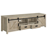 Madra 2-door Engineered Wood 79-inch TV Stand Distressed Pine | Brown | Distressed Pine | 736263