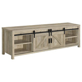 Madra 2-door Engineered Wood 79-inch TV Stand Distressed Pine | Brown | Distressed Pine | 736263