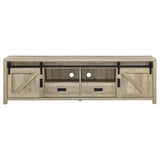 Madra 2-door Engineered Wood 79-inch TV Stand Distressed Pine | Brown | Distressed Pine | 736263