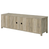 Madra 2-door Engineered Wood 79-inch TV Stand Distressed Pine | Brown | Distressed Pine | 736263
