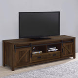 Madra 2-door Engineered Wood 79-inch TV Stand Dark Pine | Brown | Dark Pine | 736273