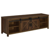 Madra 2-door Engineered Wood 79-inch TV Stand Dark Pine | Brown | Dark Pine | 736273