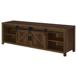 Madra 2-door Engineered Wood 79-inch TV Stand Dark Pine | Brown | Dark Pine | 736273