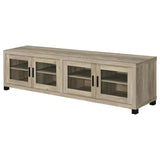 Sachin 3-piece 79-inch TV Entertainment Center Antique Pine | King | Brown | Distressed Pine | 736283-SET