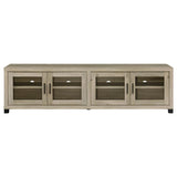 Sachin 4-door Engineered Wood 79-inch TV Stand Distressed Pine | Brown | Distressed Pine | 736283