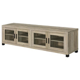 Sachin 4-door Engineered Wood 79-inch TV Stand Distressed Pine | Brown | Distressed Pine | 736283
