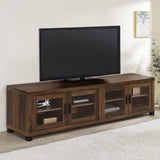 Sachin 4-door Engineered Wood 79-inch TV Stand Dark Pine | Brown | Dark Pine | 736293