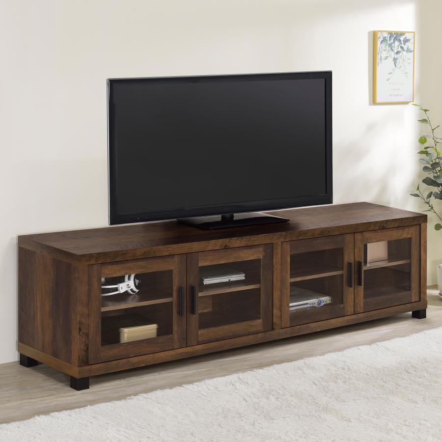 Sachin 4-door Engineered Wood 79-inch TV Stand Dark Pine | Brown | Dark Pine | 736293