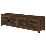 Sachin 4-door Engineered Wood 79-inch TV Stand Dark Pine | Brown | Dark Pine | 736293