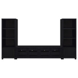 Jupiter 3-piece Entertainment Center 79-inch TV Stand Black
