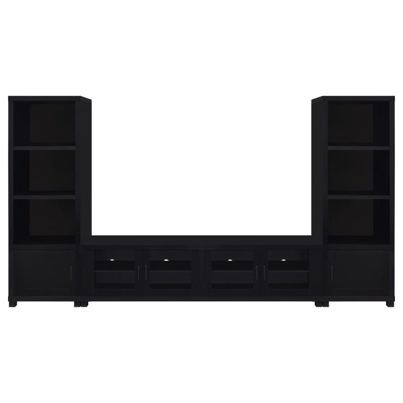 Jupiter 3-piece Entertainment Center 79-inch TV Stand Black