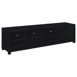 Sachin 3-piece Entertainment Center 79-inch TV Stand Black | Black | 736303-SET