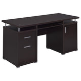 Tracy 55-inch 2-drawer Office Computer Desk Cappuccino | Brown | Cappuccino | 800107