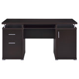 Tracy 55-inch 2-drawer Office Computer Desk Cappuccino | Brown | Cappuccino | 800107